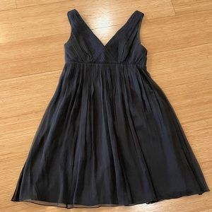 J. Crew Black Silk Crepe Dress Size 10